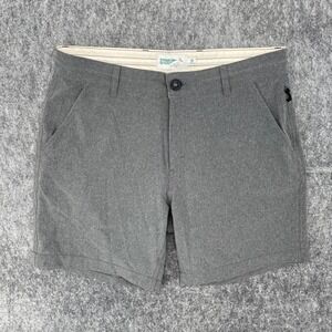 Wellen Shorts Mens 32 Gray Performance Hybrid Cruiser Shorts Dry Stretch Travel